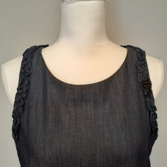 'S Max Mara Denim Shift Dress - Picture 4 of 12